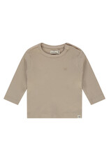 A Tiny Story baby t-shirt long sleeve - Nougat ss26