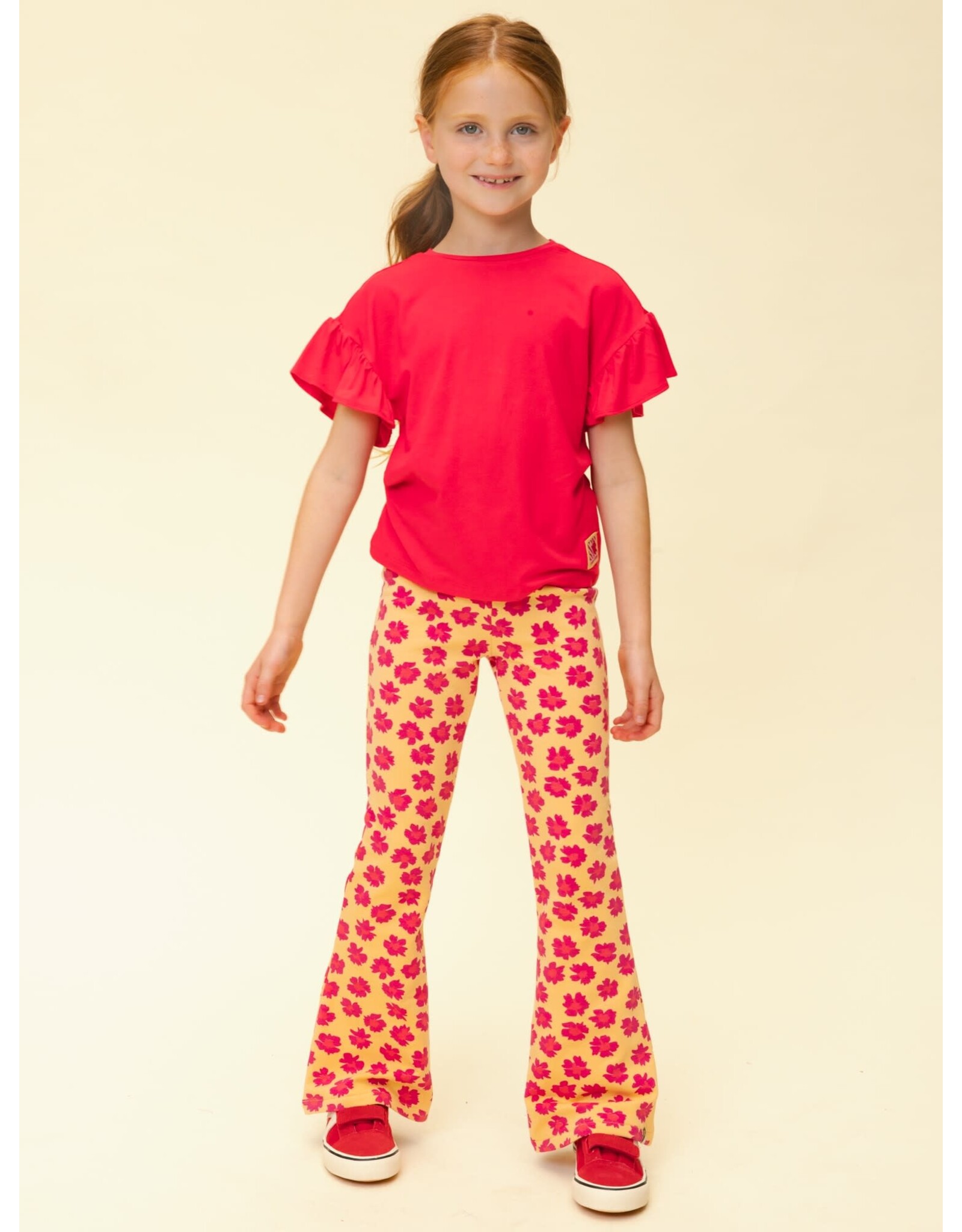 Little Looxs Little Flowered Flaired Sweat Pants Wildflower aop s26