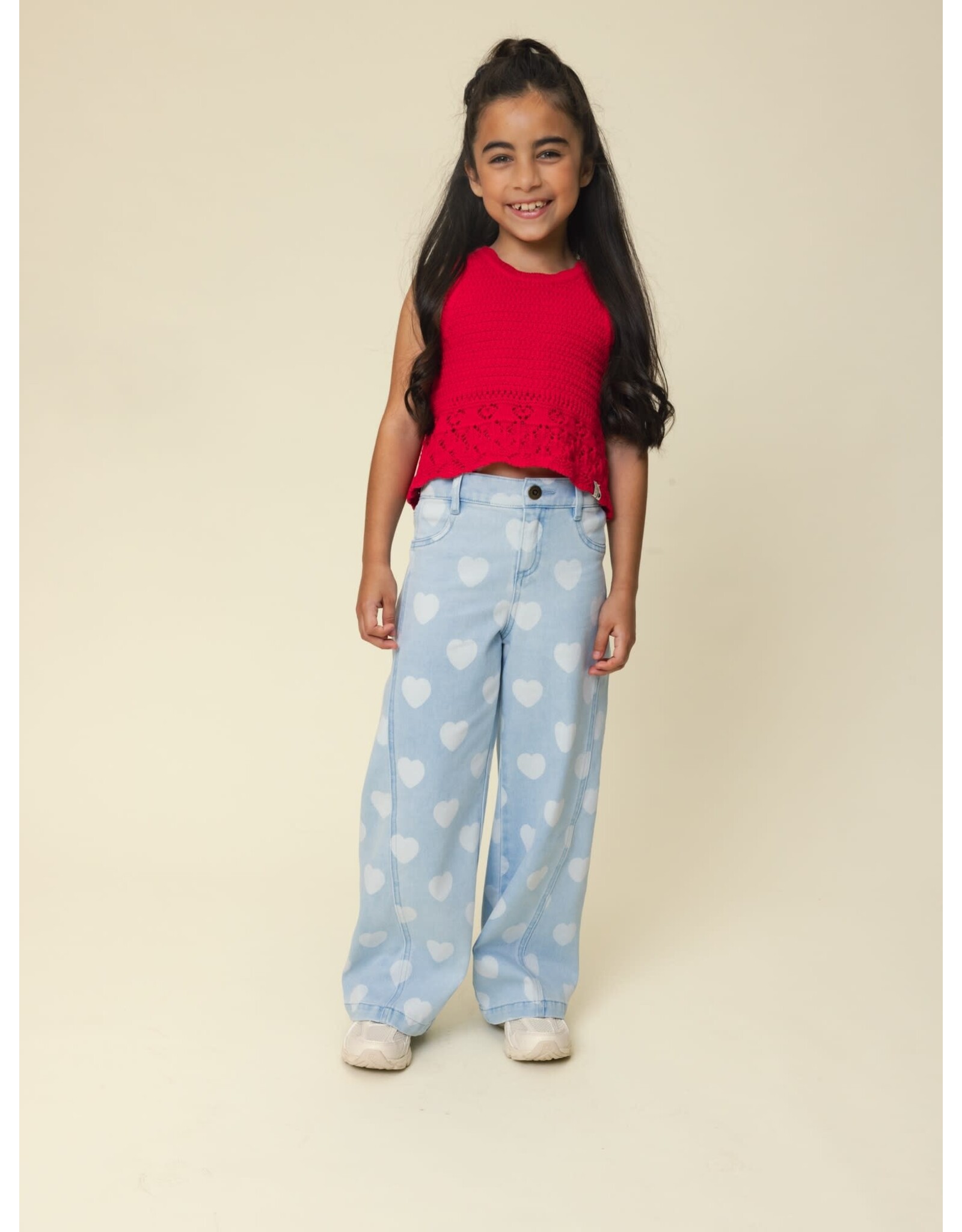 Little Looxs Little Heart wideleg Denim Heart denim s26