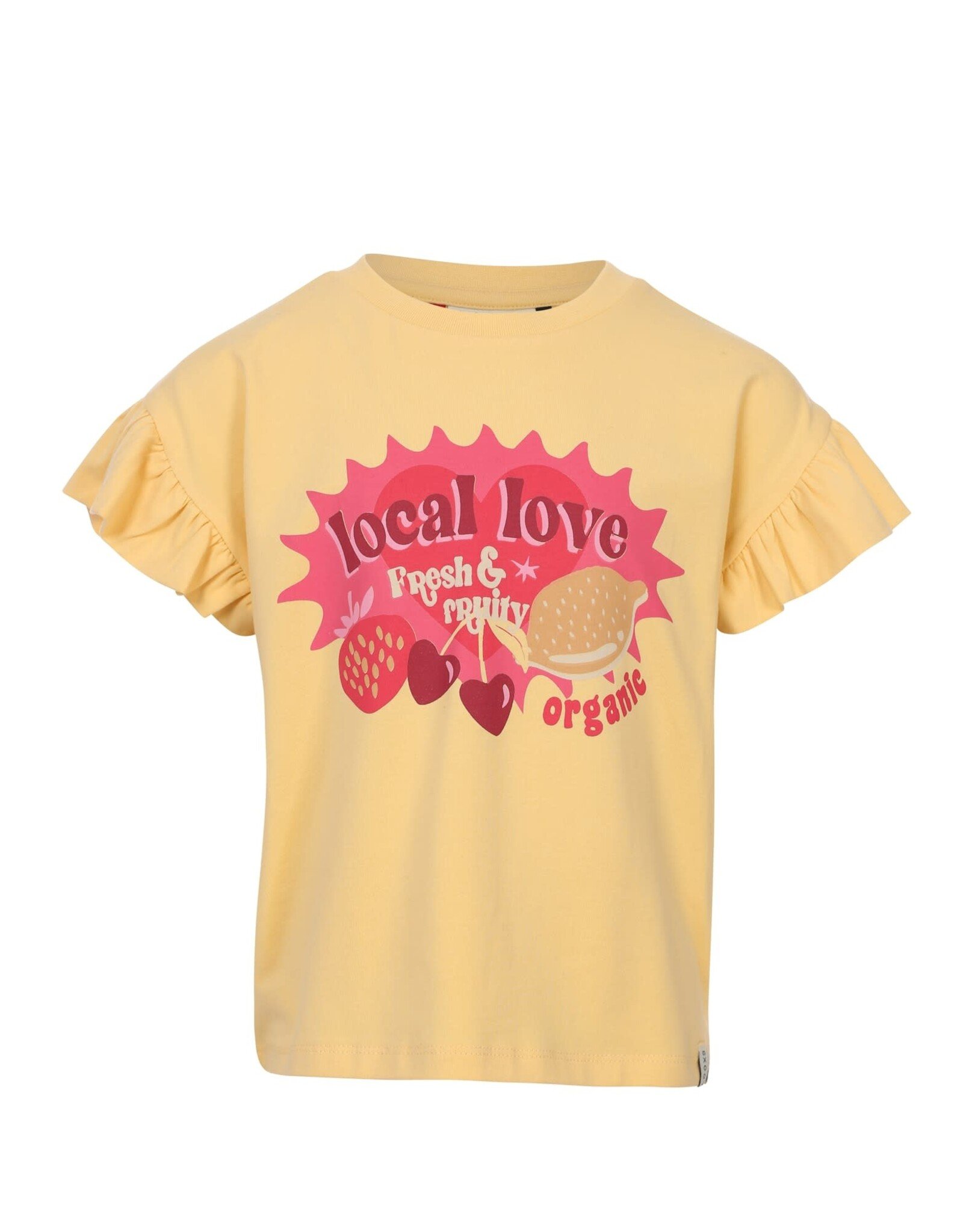 Little Looxs Little T-shirt SS ruffles BANANA SHAKE