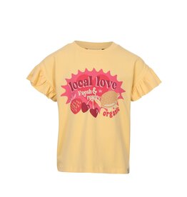 Little Looxs Little T-shirt SS ruffles BANANA SHAKE