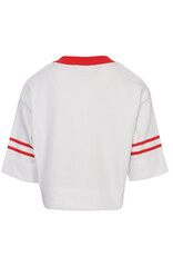 Looxs 10sixteen interlock  V neck T-shirt ivory s26