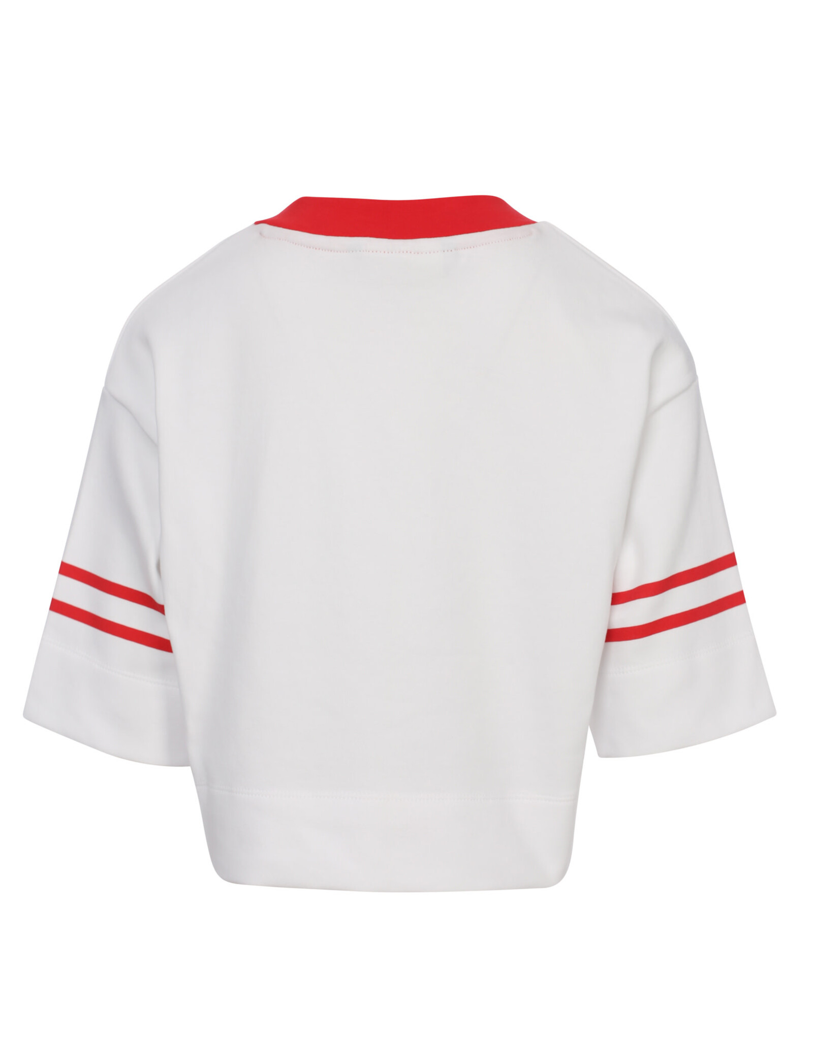 Looxs 10sixteen interlock  V neck T-shirt ivory s26