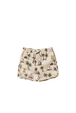 Salted Stories Sailing | Swim Shorts White Swan
