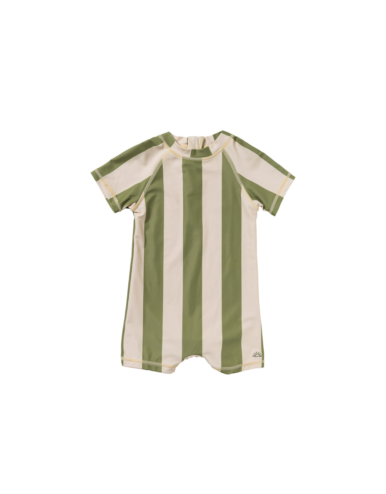 Salted Stories Wide Stripe | Shortsleeve Swimsuit Iguana