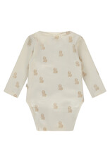 A Tiny Story baby romper long sleeve Ecru ss26