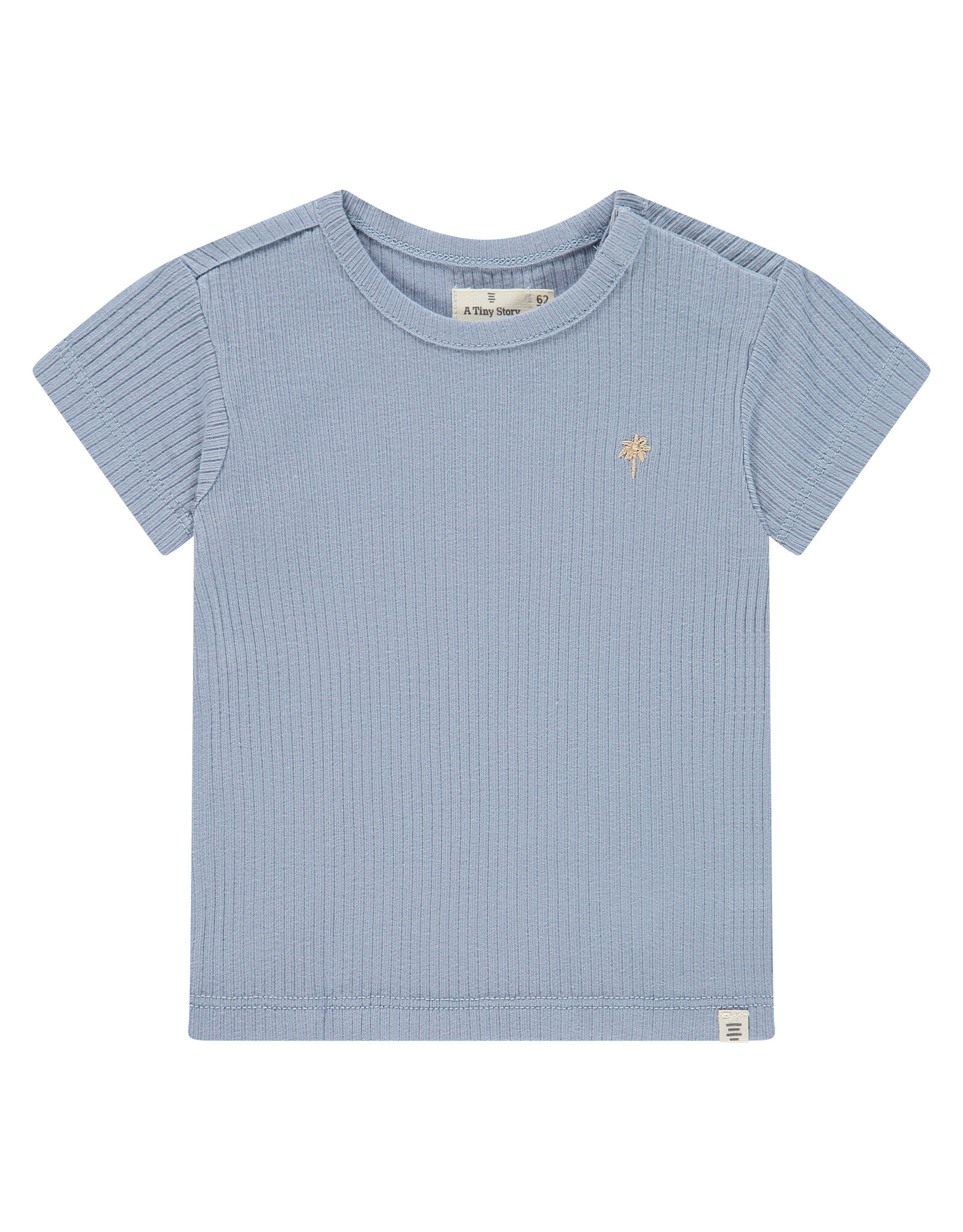 A Tiny Story baby t-shirt short sleeve Light Blue - ss26