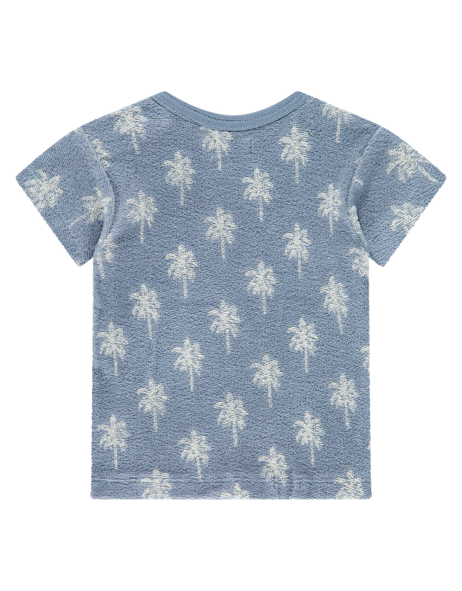 A Tiny Story baby t-shirt short sleeve Light Blue ss26