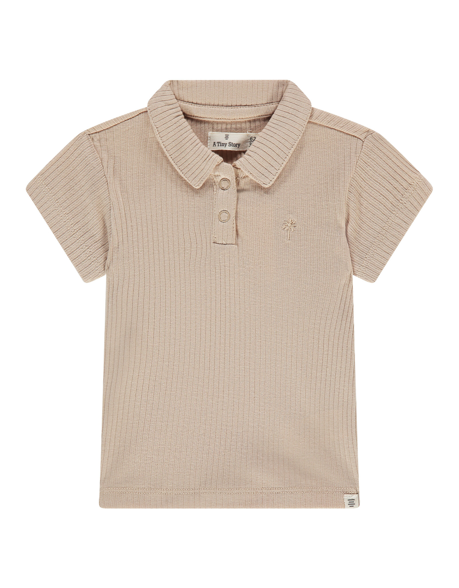 A Tiny Story baby t-shirt short sleeve Nougat ss26