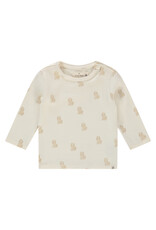 A Tiny Story baby t-shirt long sleeve Ecru ss26