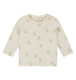 A Tiny Story baby t-shirt long sleeve Ecru ss26