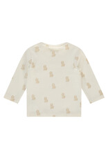 A Tiny Story baby t-shirt long sleeve Ecru ss26