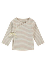 A Tiny Story baby t-shirt long sleeve Nougat ss26