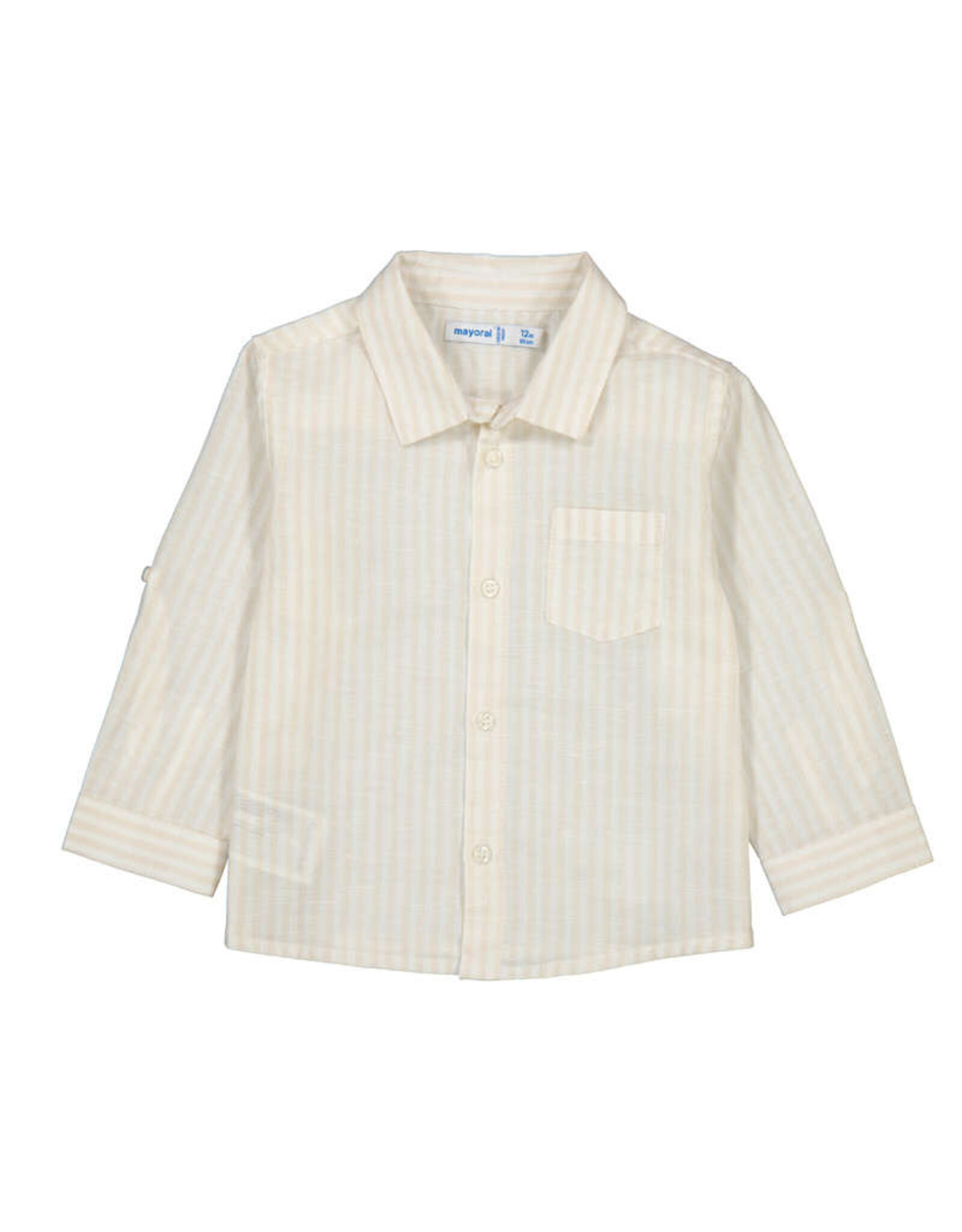 Mayoral L/s linen shirt Hemp ss26