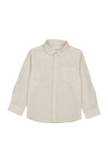 Mayoral L/s linen shirt oat mixed ss26