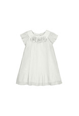 Mayoral Pleated dress  Natural  ss26