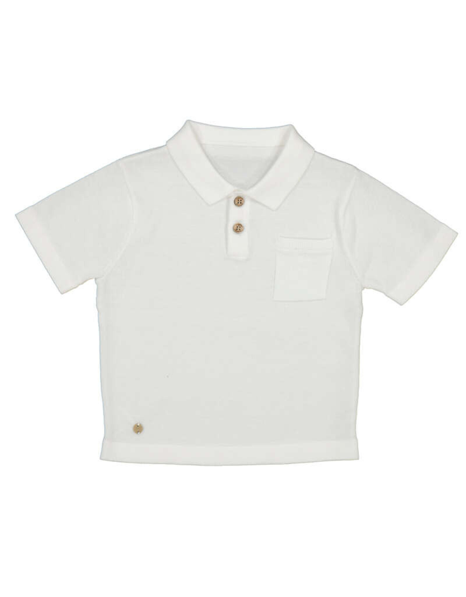 Mayoral S/s polo Cream  ss26
