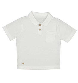 Mayoral S/s polo Cream  ss26