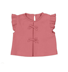 Mayoral rib knit top Blush  ss26