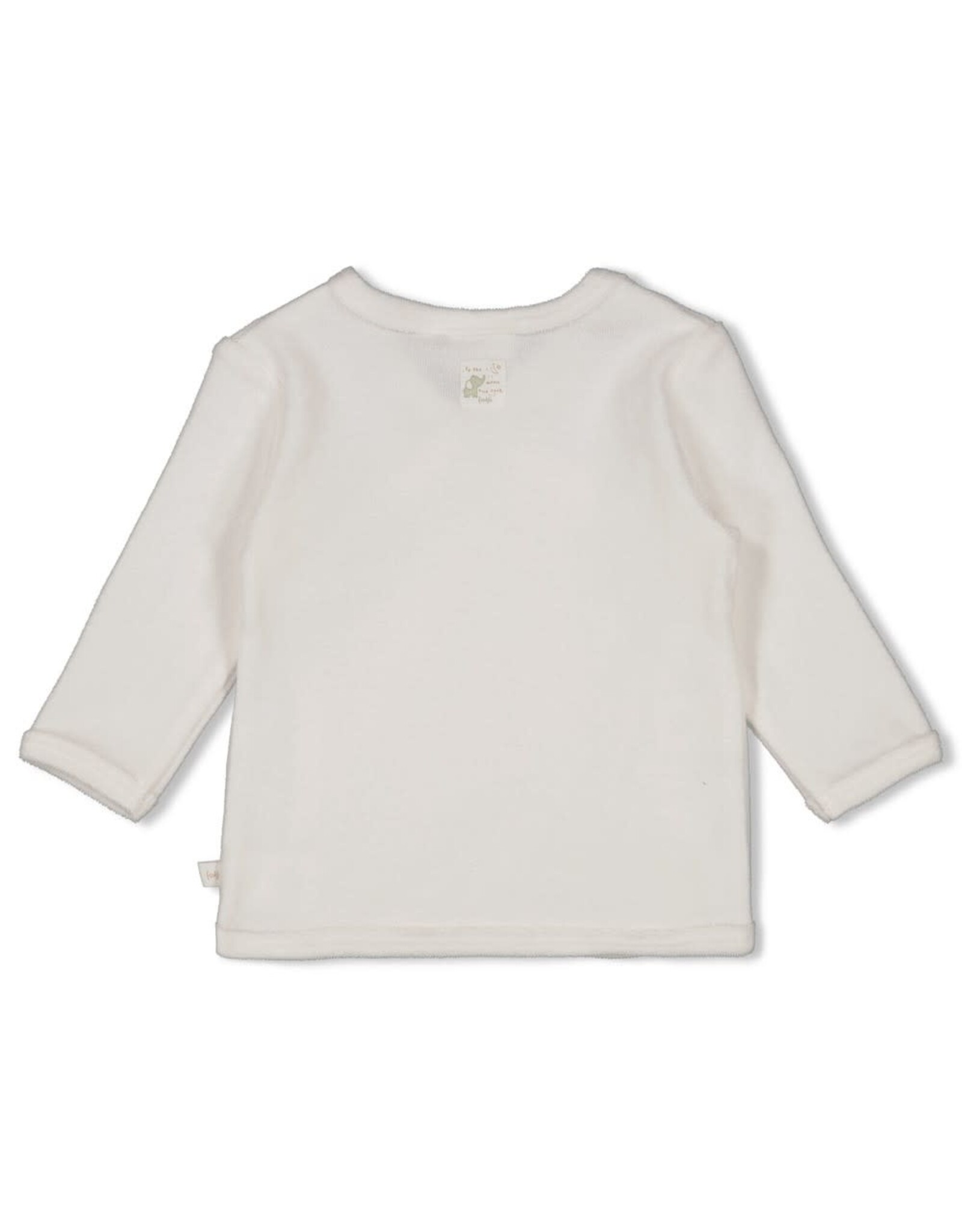 Feetje Overslagshirt badstof - Elephant Offwhite