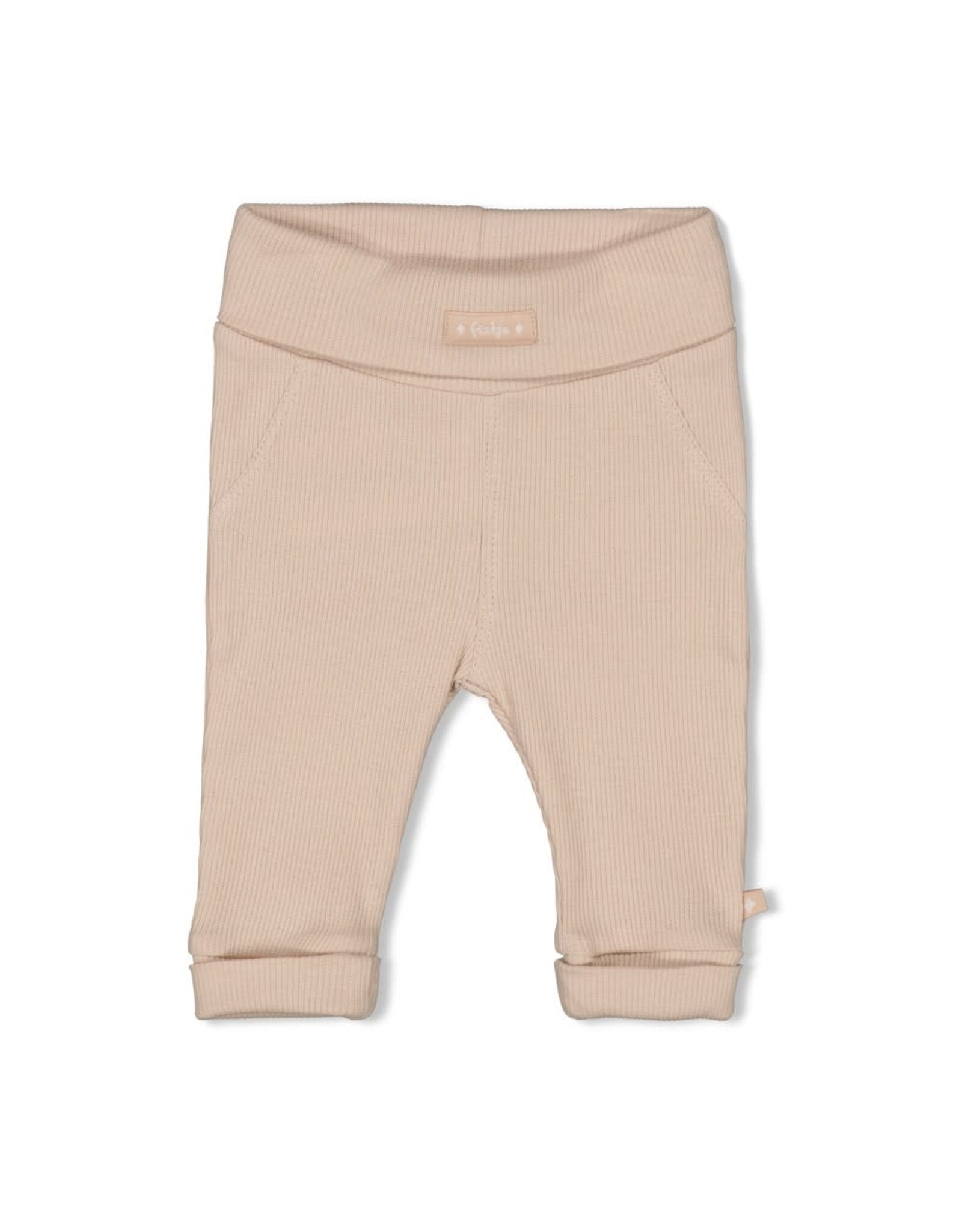 Feetje Broek rib - Honey Bear Zand