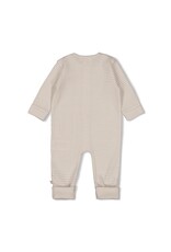 Feetje Pak omslagvoet rib met streep - Honey Bear Zand