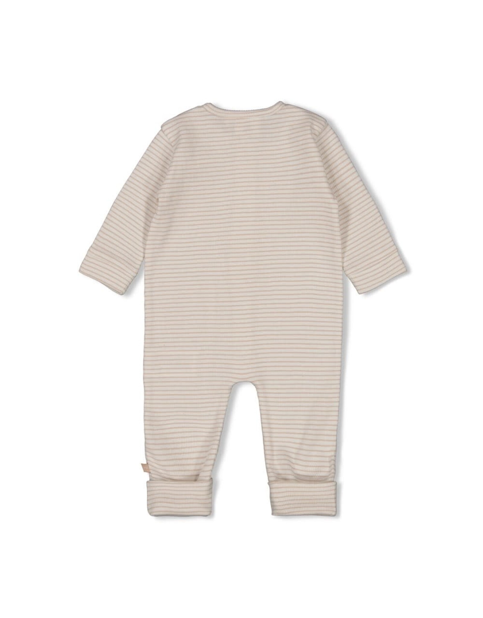 Feetje Pak omslagvoet rib met streep - Honey Bear Zand