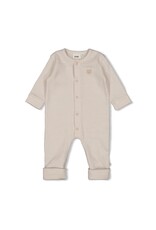 Feetje Pak omslagvoet rib met streep - Honey Bear Zand