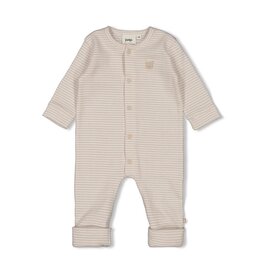 Feetje Pak omslagvoet rib met streep - Honey Bear Zand