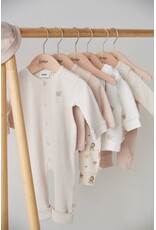 Feetje Pak omslagvoet rib met streep - Honey Bear Zand