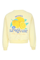 Nobell Kim Sweater with big Lemonade back print Lemoncurd Yellow