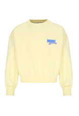 Nobell Kim Sweater with big Lemonade back print Lemoncurd Yellow