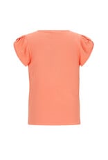 Nono Kapri RibJersey with fancy sleeve Orange Coral