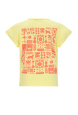 Nono Kate Tshirt S/SL with big back print Light Lemon