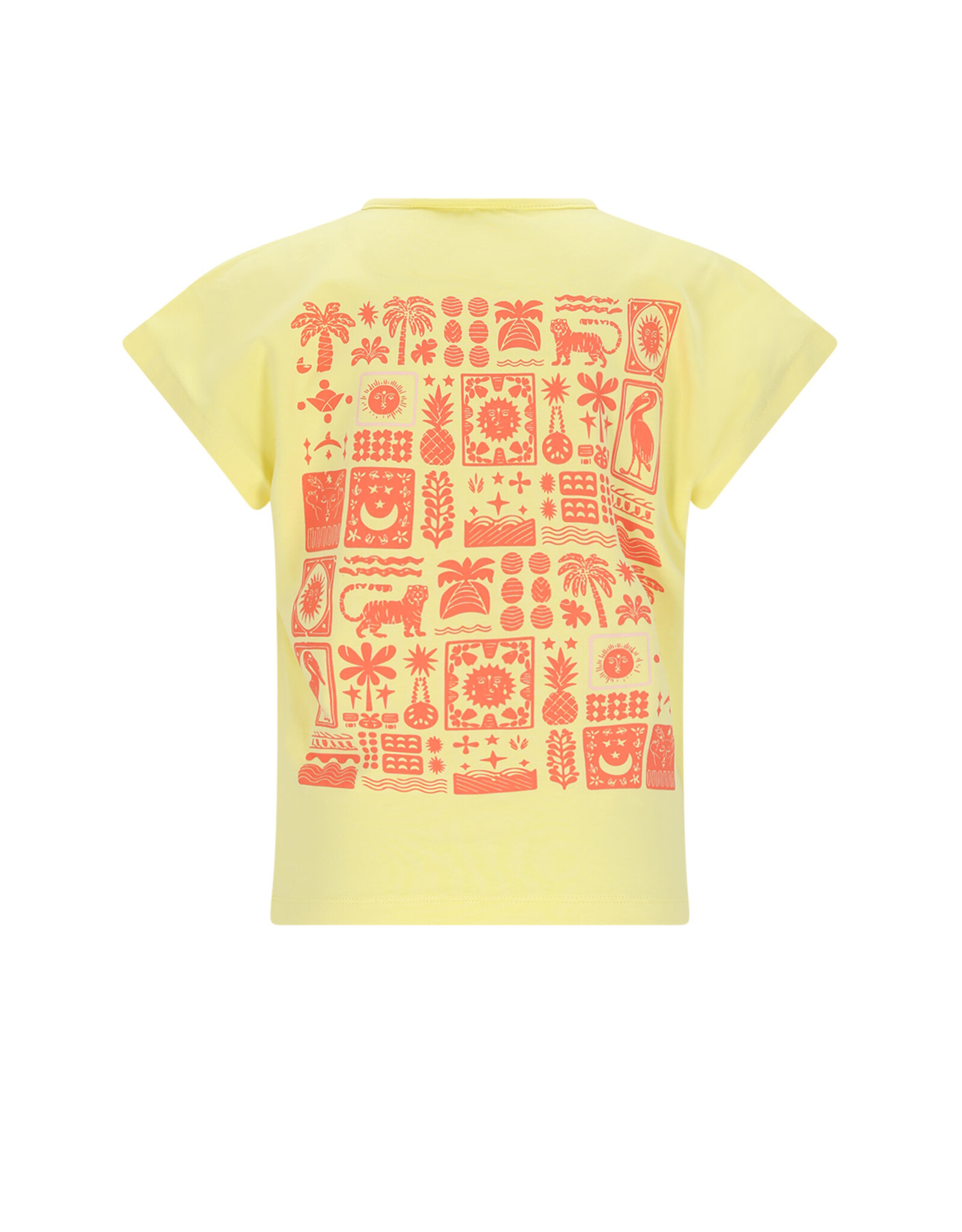 Nono Kate Tshirt S/SL with big back print Light Lemon