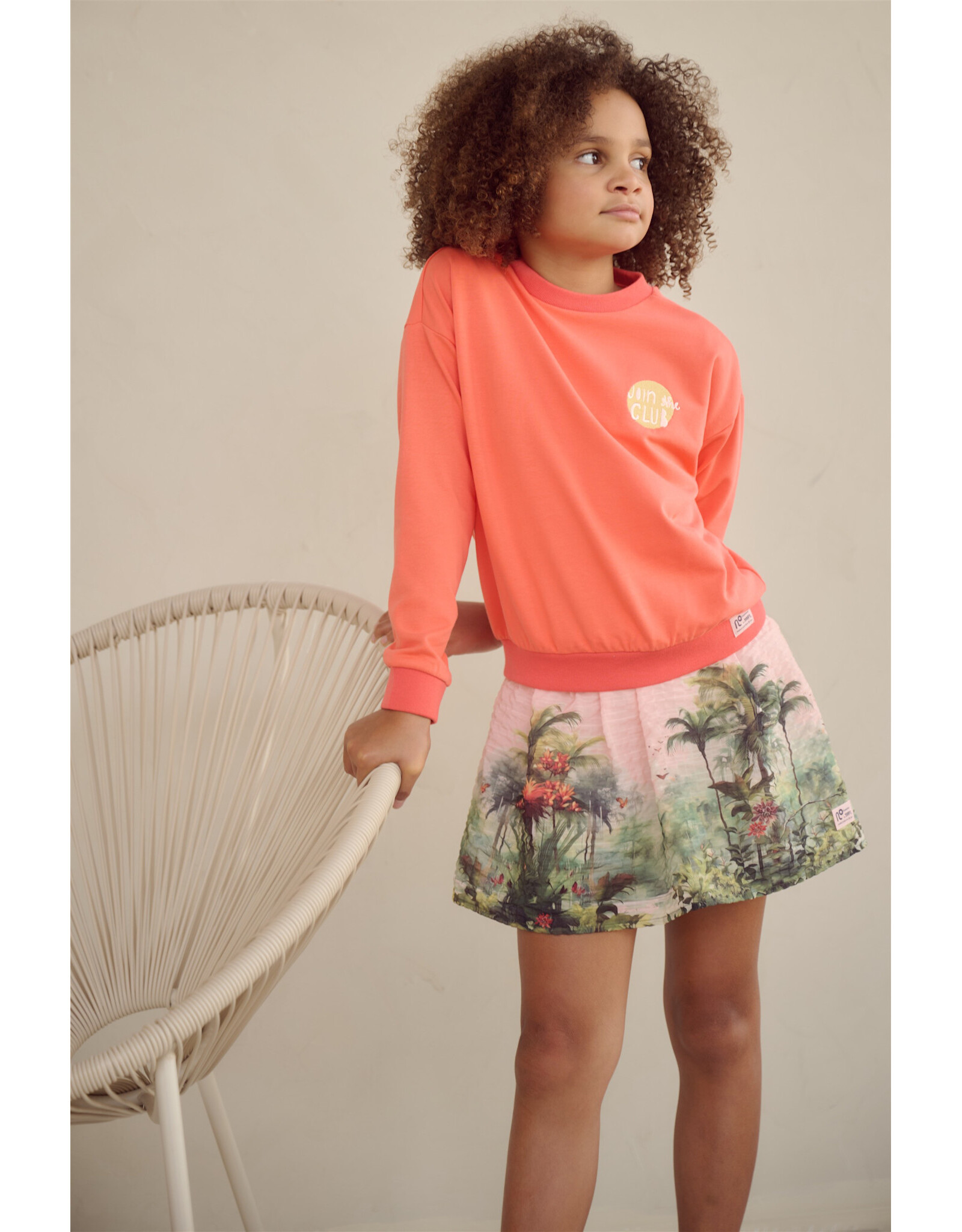 Nono Konono Sweater Join the Club Orange Coral