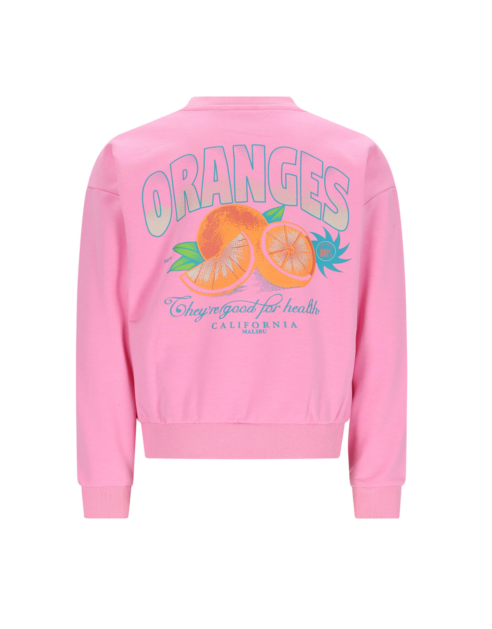 Nono Konono Sweater with Oranged print at back Camelia Pink