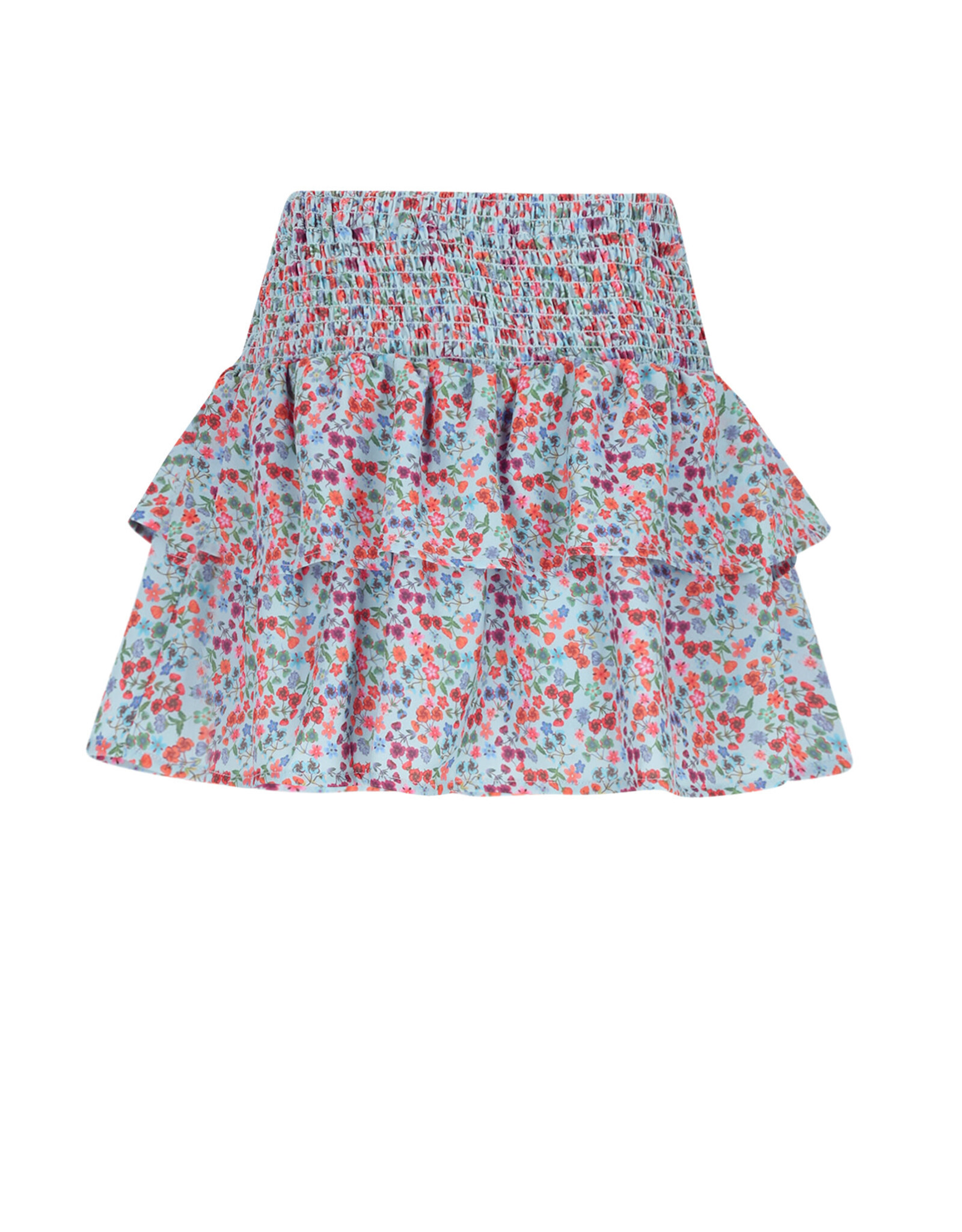 Nono Nika AOP smocked skirt Dream Blue