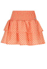 Nono Nika AOP smocked skirt Orange Coral