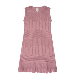 NAVY NATURAL Anna knitted dress mauve