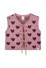 NAVY NATURAL Heart gillet lila & purple