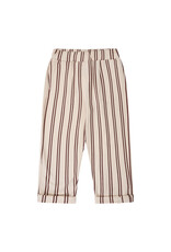 NAVY NATURAL Mex pants stripe burgundy