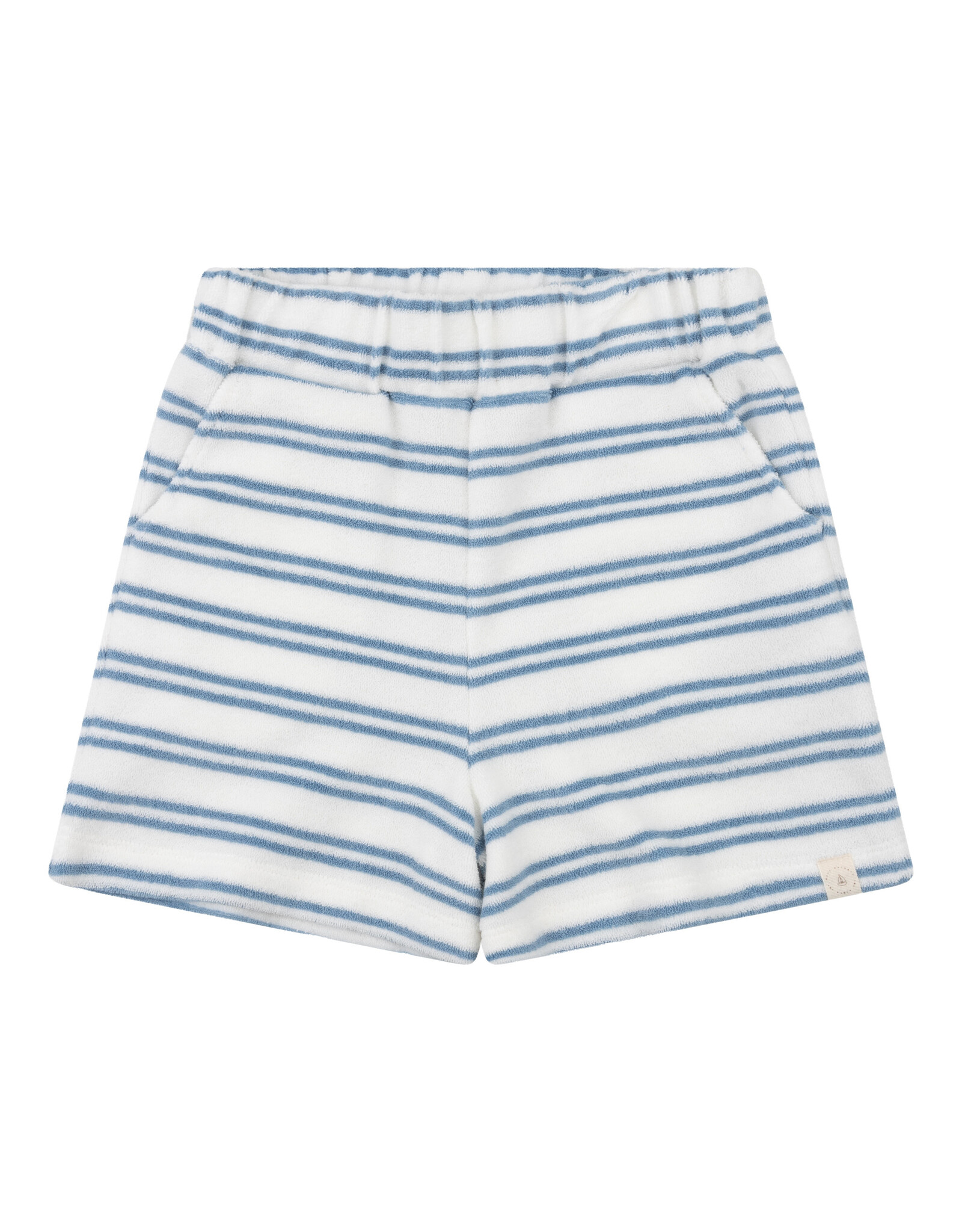NAVY NATURAL Niels short bath terry blue stripe