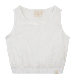 NAVY NATURAL Pippa top white heart broderie