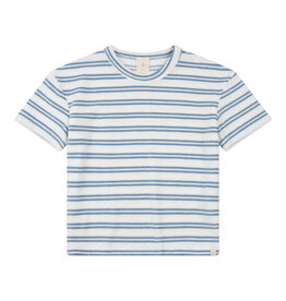 NAVY NATURAL Sem t-shirt bath terry blue stripe