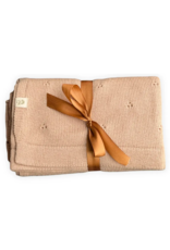 Moalie Pointelle Blanket ( washable ) Apricot