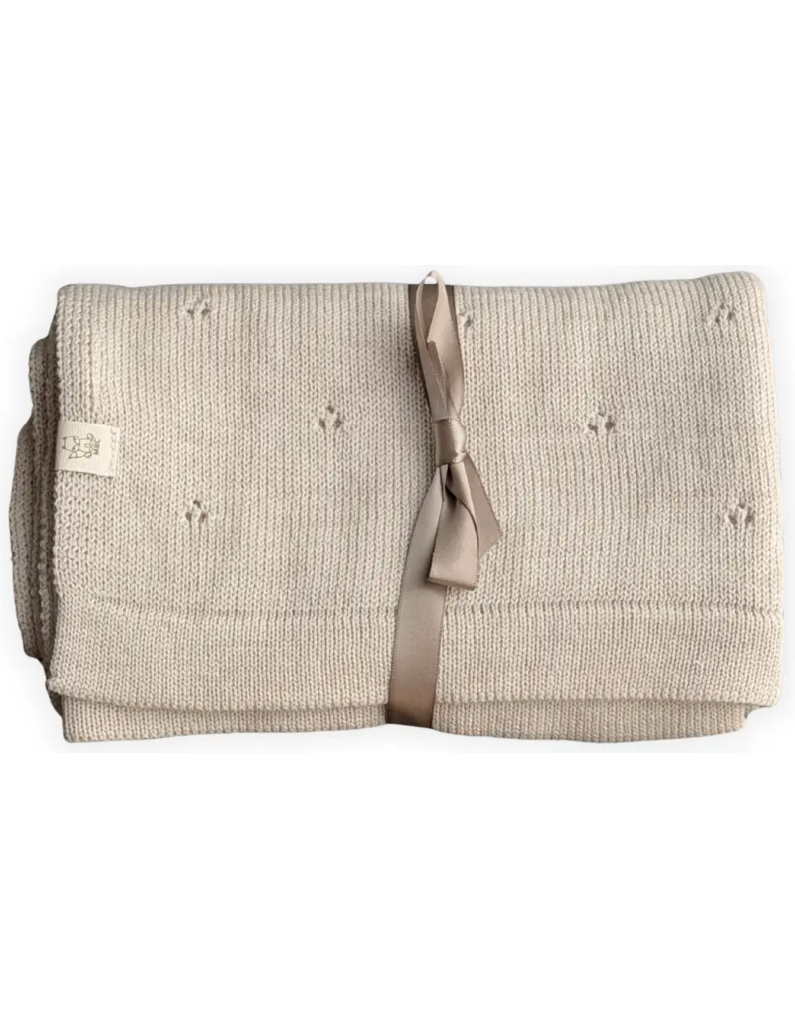 Moalie Pointelle Blanket ( washable ) Seashell