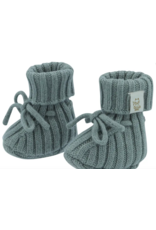 Moalie Newborn Merino/Cashmere Booties Sage