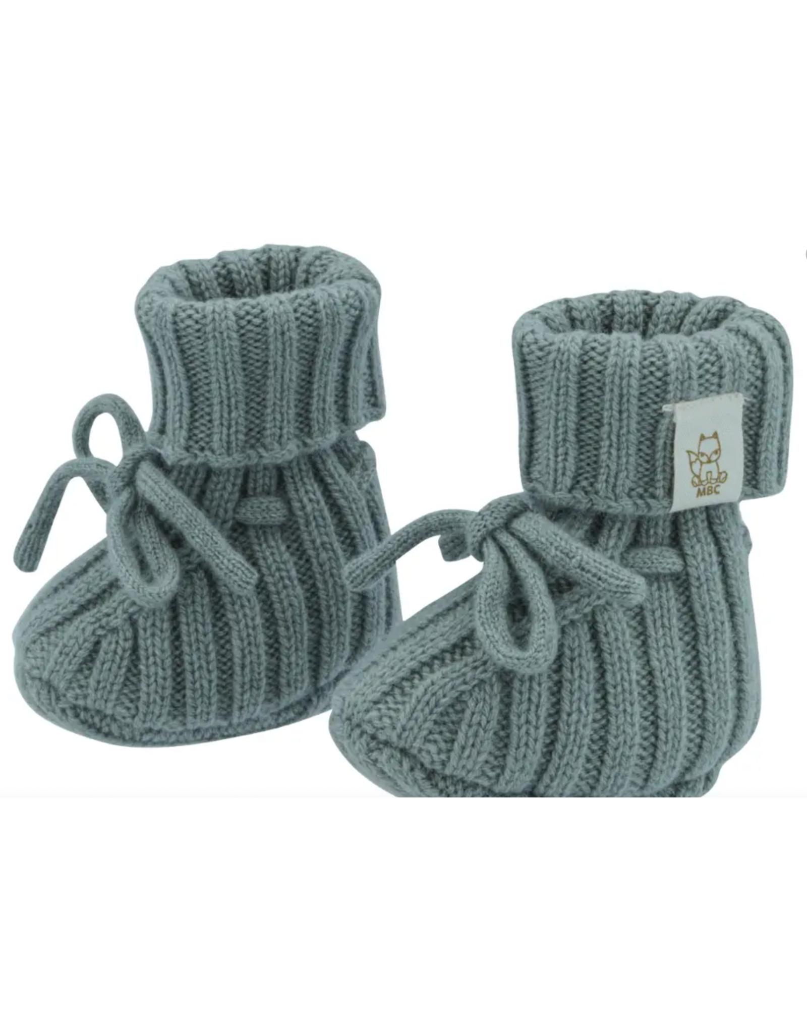 Moalie Newborn Merino/Cashmere Booties Sage