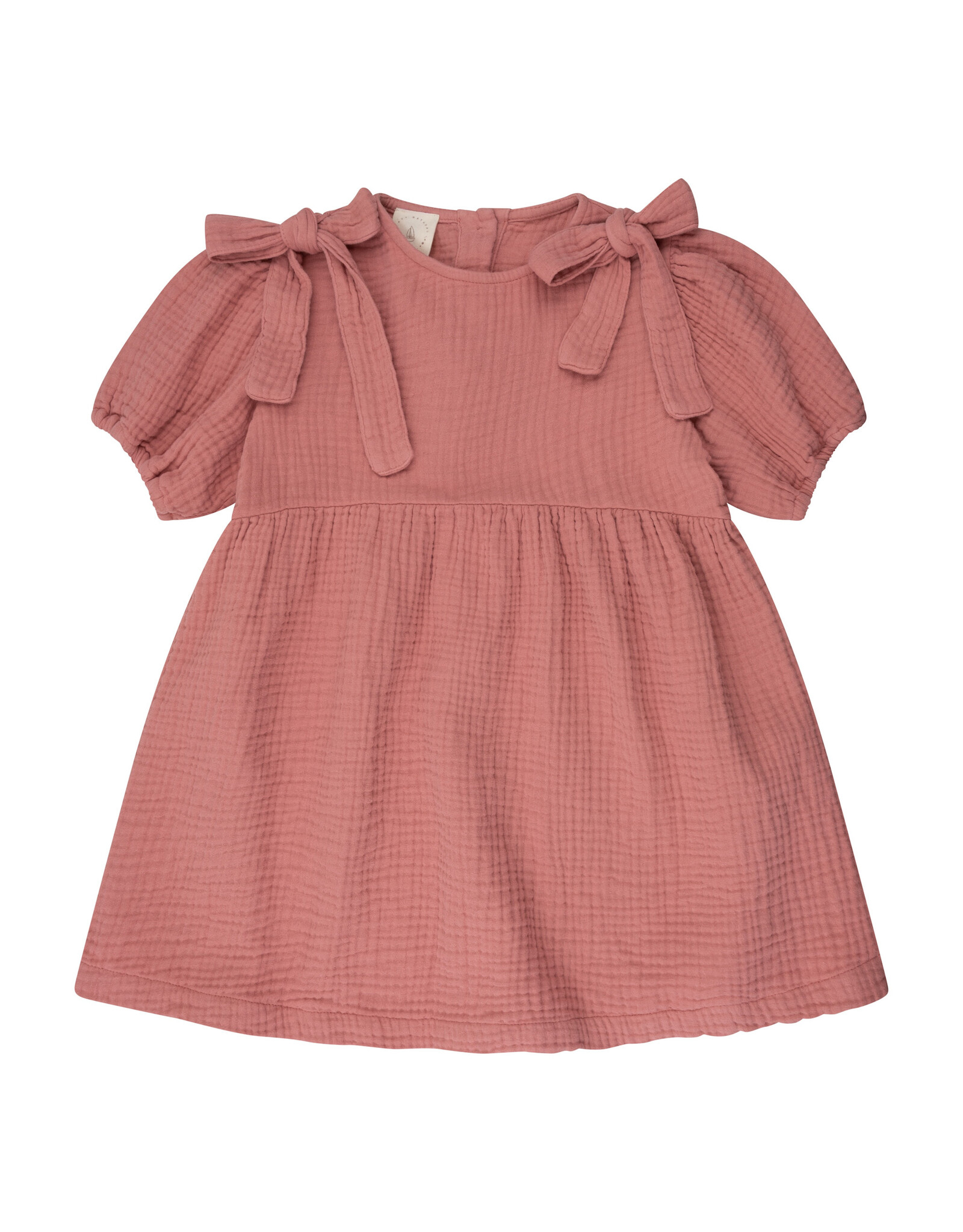 NAVY NATURAL Guusje bow dress dusty rose